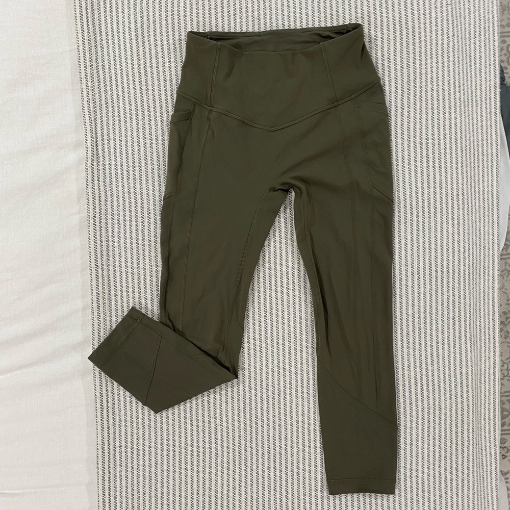 Lululemon All the Right Places Crop II 23” - Sage, Size 6
